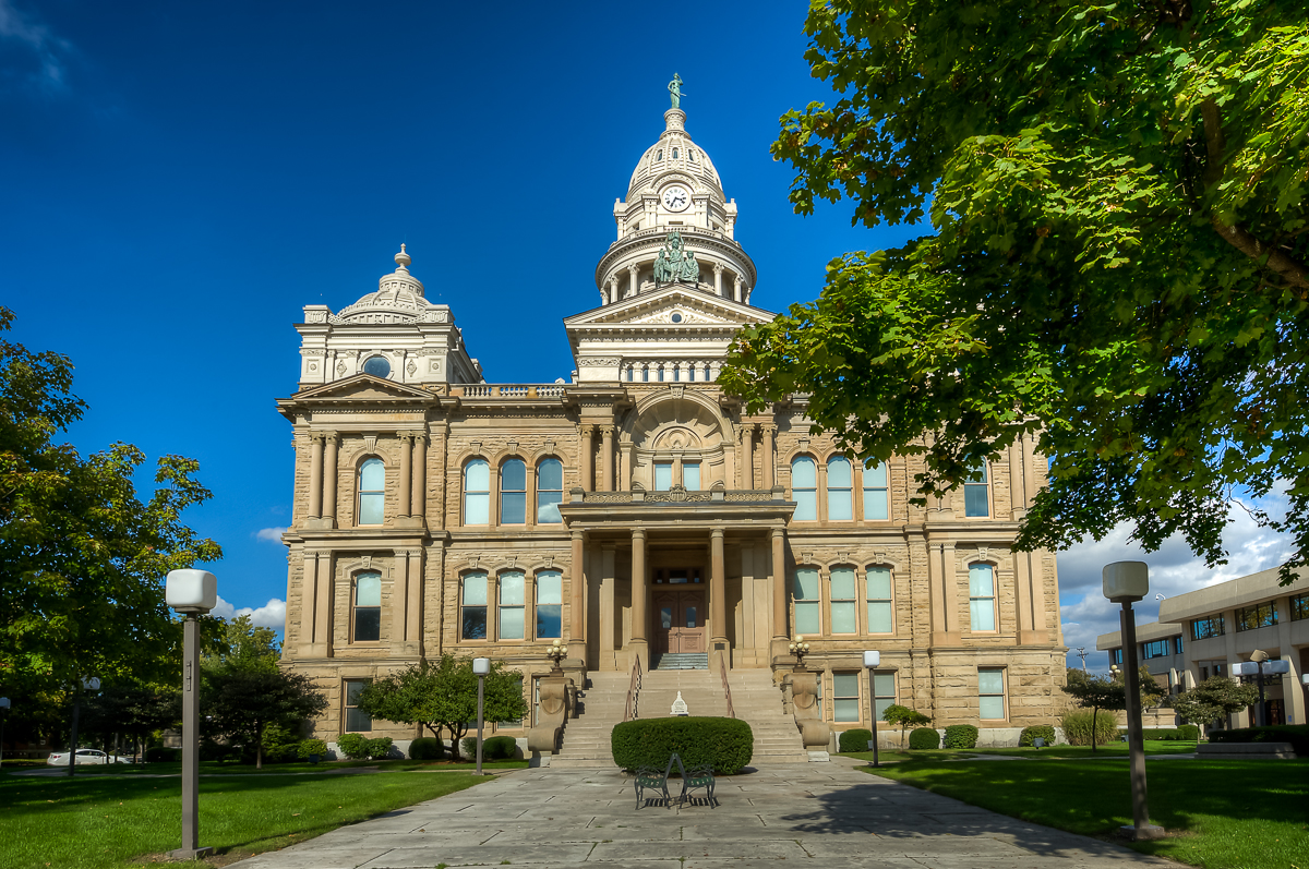 Outside of the courthouse