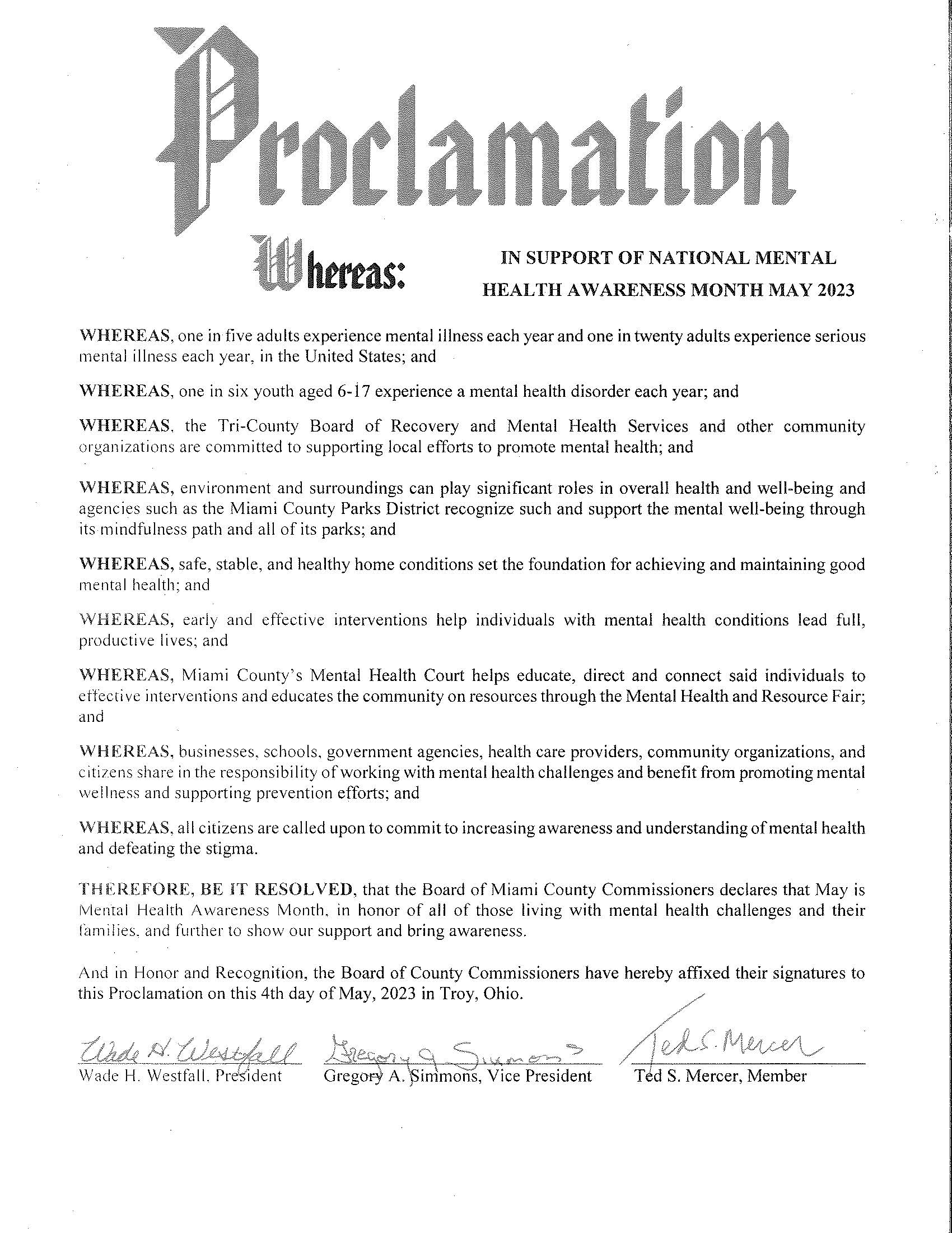 proclamation